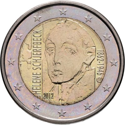 купить Финляндия 2 евро 2012 "150 лет со дня рождения Хелены Шерфбек"