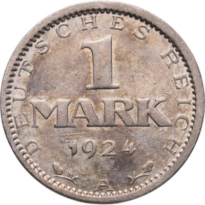 купить Германия (Веймарская Республика) 1 марка 1924 A