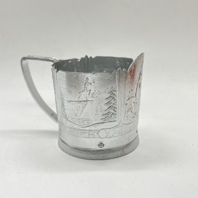 купить Подстаканник "Уральские сказы", алюминий, штамп, гравировка, Верх-Исетский металлургический завод (ВИЗ), СССР, 1970-1980 гг.