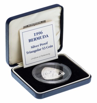 купить Бермуды 3 доллара 1996 "Бермудский треугольник" (в коробке)