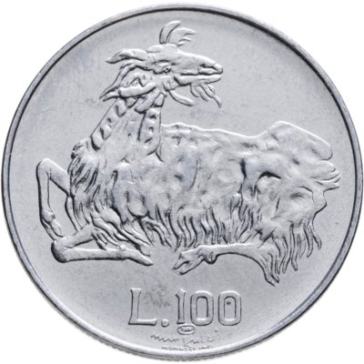 купить Сан-Марино 100 лир (lire) 1974