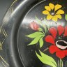 Купить Поднос с цветочным декором, металл, роспись, лак, СССР, 1960-1990 гг.