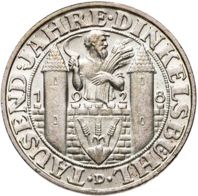 купить Германия (Веймарская республика) 3 рейхсмарки (reichsmark) 1928 "1000 лет Динкельсбюлю"