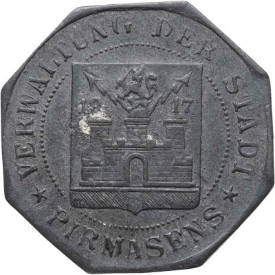 купить Германия "Пирмазенс" нотгельд 10 пфеннигов 1917