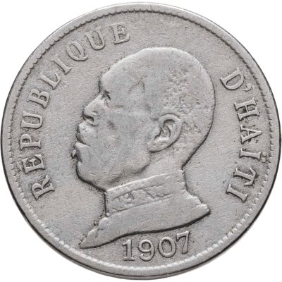 купить Гаити 50 сантимов (centimes) 1907
