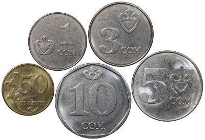 купить Киргизия Набор из 5 монет 2008-2009