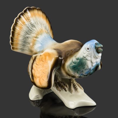купить Статуэтка "Тетерев", фарфор, роспись, Royal Dux, Чехия, 1990-2000 гг.