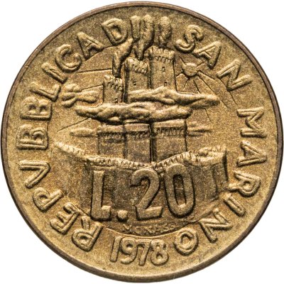 купить Сан-Марино 20 лир (lire) 1978 Работа