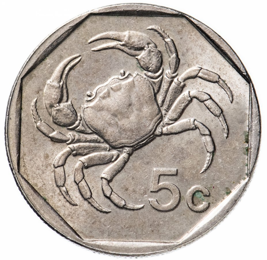 купить Мальта 5 центов (cents) 1991-2007 (герб)
