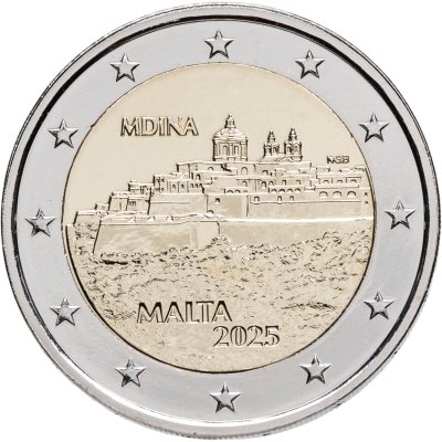 купить Мальта 2 евро 2025 Мальтийские стены - Мдина