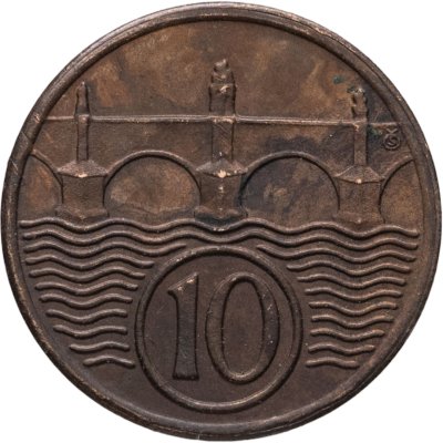 купить Чехословакия 10 геллеров (haleru) 1938