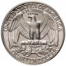 Купить США 25 центов (квотер, 1/4 доллара, quarter dollar) 1991