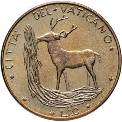 купить Ватикан 20 лир 1976