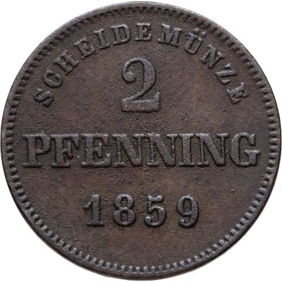 купить Бавария 2 пфеннинга 1859