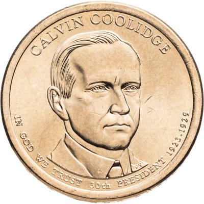 купить США 1 доллар 2014 "30-й президент США - Калвин Кулидж", знак монетного двора "Р" - Филадельфия