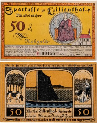 купить Австрия нотгельды 50 пфеннигов 1921