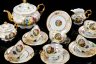 Купить Сервиз чайный "Мадонна" на 6 персон (15 предметов), фарфор, деколь, золочение, Leander (Леандер), Чехия, 1995-2003 гг.