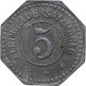 Купить Германия "Саргемин" 5 пфеннигов 1917 нотгельд