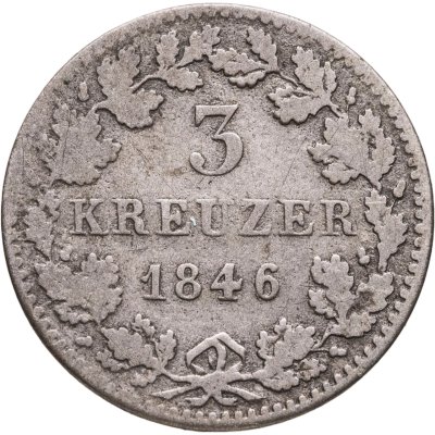 купить Бавария 3 крейцера 1846