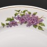 Купить Блюдо сервировочное "Сирень", круглой формы, фарфор, деколь, золочение, Дулевский фарфоровый завод (Дулёво), СССР, 1965 г.
