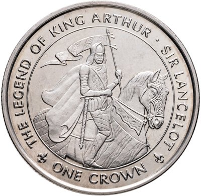 купить Остров Мэн 1 крона 1996 "Легенда о Короле Артуре - Ланселот"