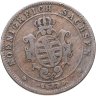 Купить Германия (Саксония) 5 пфеннигов 1862 В