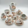 Купить Сервиз кофейный на 5 персон, украшенный в восточном стиле, фарфор, деколь, Graf Von Henneberg Porzellan, 1777 Jlmenau, ГДР, 1973-1977 гг.