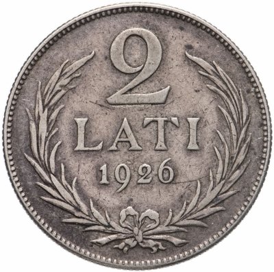 купить Латвия 2 лата 1926 серебро 835