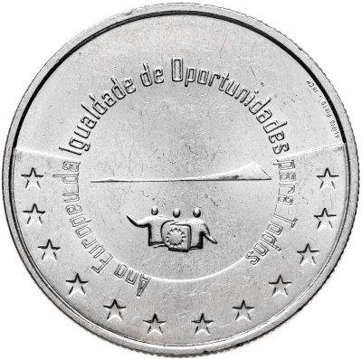 купить Португалия 5 евро 2007 "Европейский год равных возможностей"