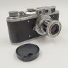 Купить Фотоаппарат "Зоркий" с объективом "Индустар-22", металл, стекло, пластик, кожа, Красногорский механический завод (КМЗ), СССР, 1948-1956 гг.