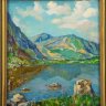 Купить Картина "Горное озеро", художник А.Н. Кузёмка, член Союза художников России, заслуженный деятель искусств Кубани, холст, дерево, масло, Российская Федерация, 1999 г.