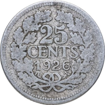 купить Нидерланды 25 центов 1926