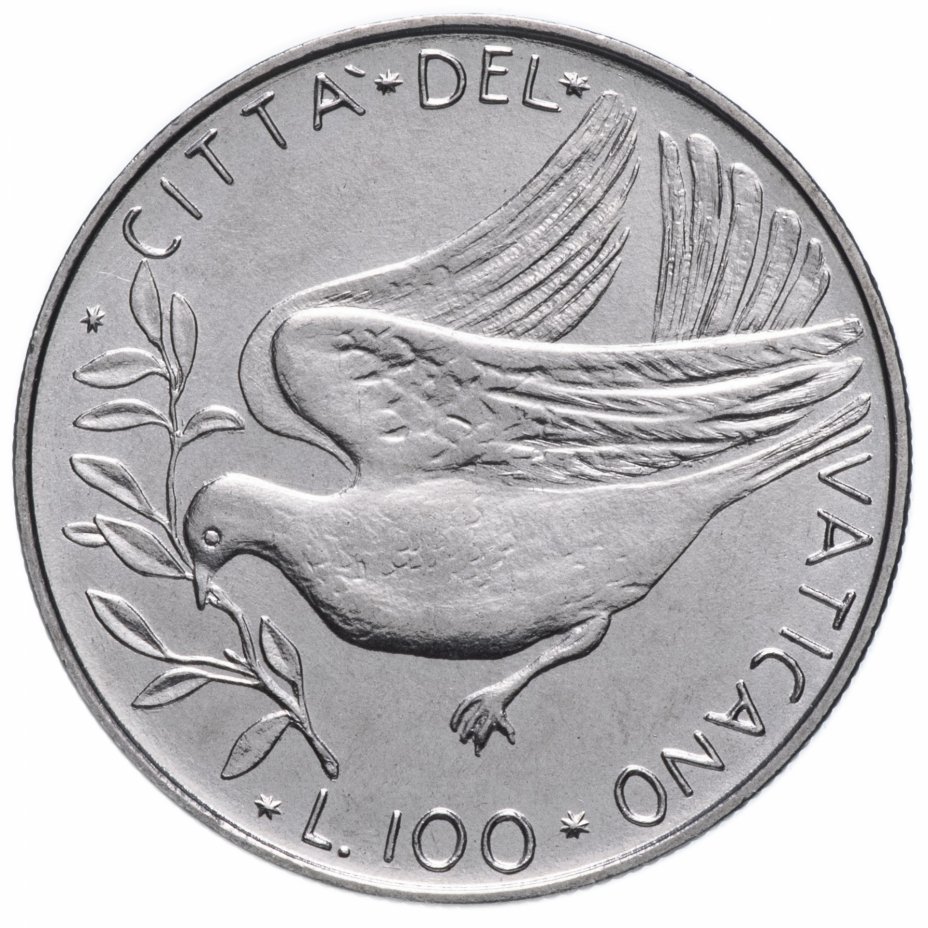 купить Ватикан 100 лир (lire) 1974