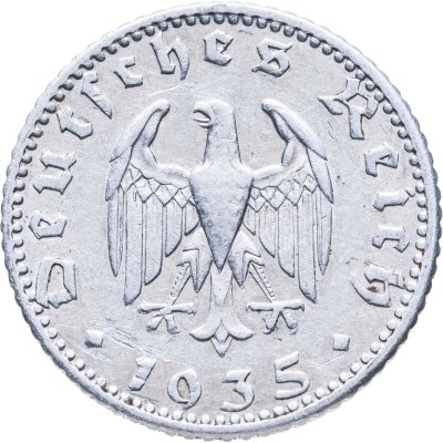 купить Германия, Третий рейх 50 рейхспфеннигов 1935 "J"