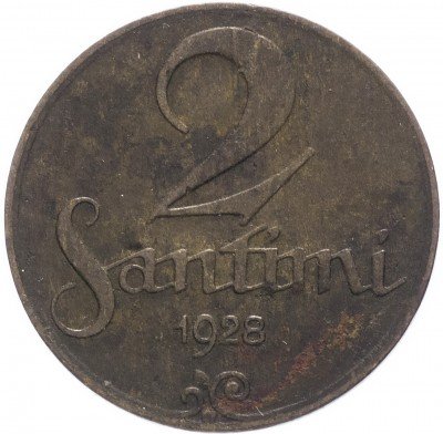 Купить Латвия 2 сантима 1928