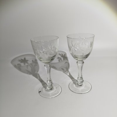 купить Пара рюмок, хрусталь, СССР, 1950-1970 гг.