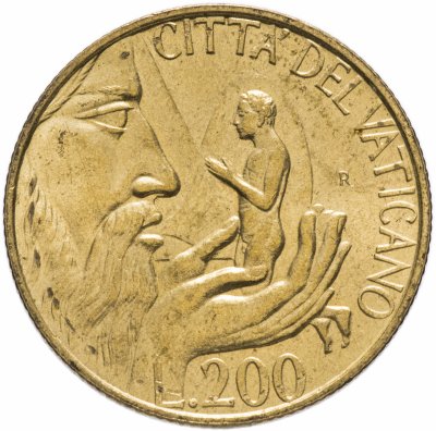 купить Ватикан 200 лир 1988