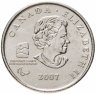 Купить Канада 25 центов (cents) 2007 "X зимние Паралимпийские Игры, Ванкувер 2010 - Кёрлинг на колясках"