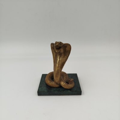 купить Статуэтка "Кобра", бронза, змеевик, Российская Федерация, 2000-2020 гг.
