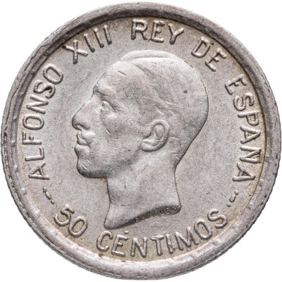 купить Испания 50 сентимо (centimos) 1926