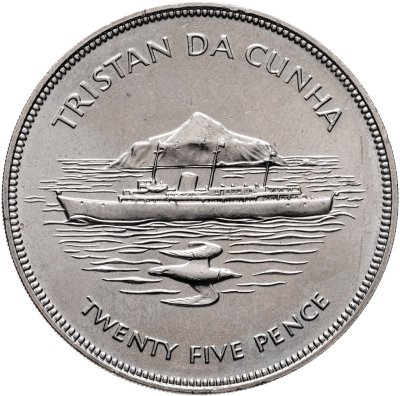 купить Тристан-да-Кунья 25 пенсов 1977 "25 лет со дня коронации Елизаветы II"