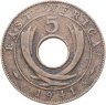 Купить Британская Восточная Африка 5 центов (cents) 1941   Без отметки монетного двора