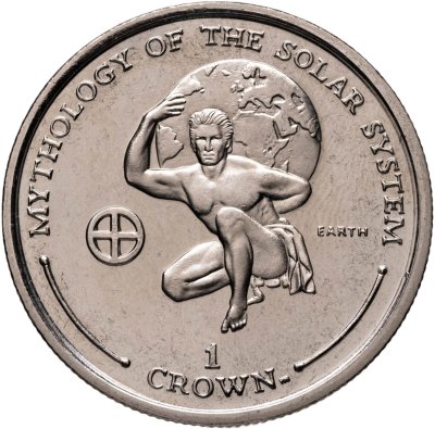 купить Гибралтар 1 крона 2001 "Мифология солнечной системы - Атлант"