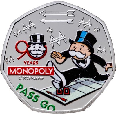 купить Соломоновы Острова 50 центов 2025 "90-летие - Монополии. Проходите мимо"
