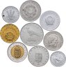 Купить Венгрия набор из 9 монет 10, 20 филеров (filler) и 2, 5, 10, 20, 50, 100 форинтов (forint) 1970-1997