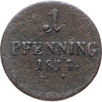 купить Бавария 1 пфенниг 1814