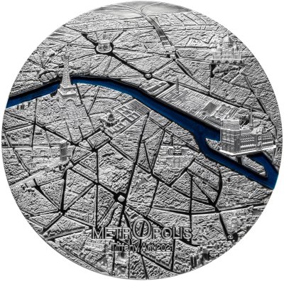 купить Палау 50 долларов 2021 " Тиффани - Париж", в футляре с сертификатом