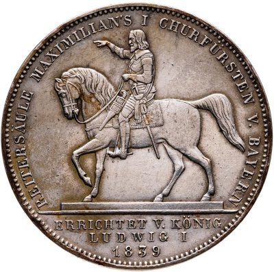 купить Бавария 2 талера 1839 "Максимилиан I, курфюрст Баварии"