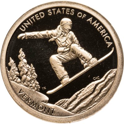 купить США 1 доллар 2022 S Сноуборд
