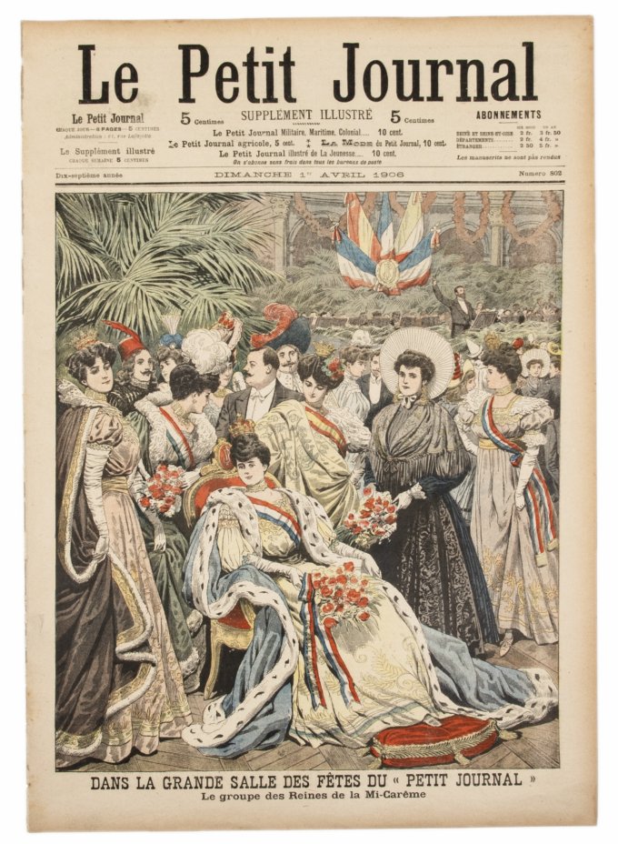 купить Газета "Le Petit Journal" выпуск № 802 от 01 апреля 1906